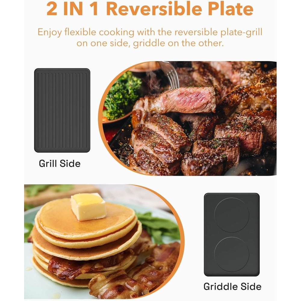 Raclette Table Grill, 2-in-1 K - Raclette Grill Table ulasan dan harga