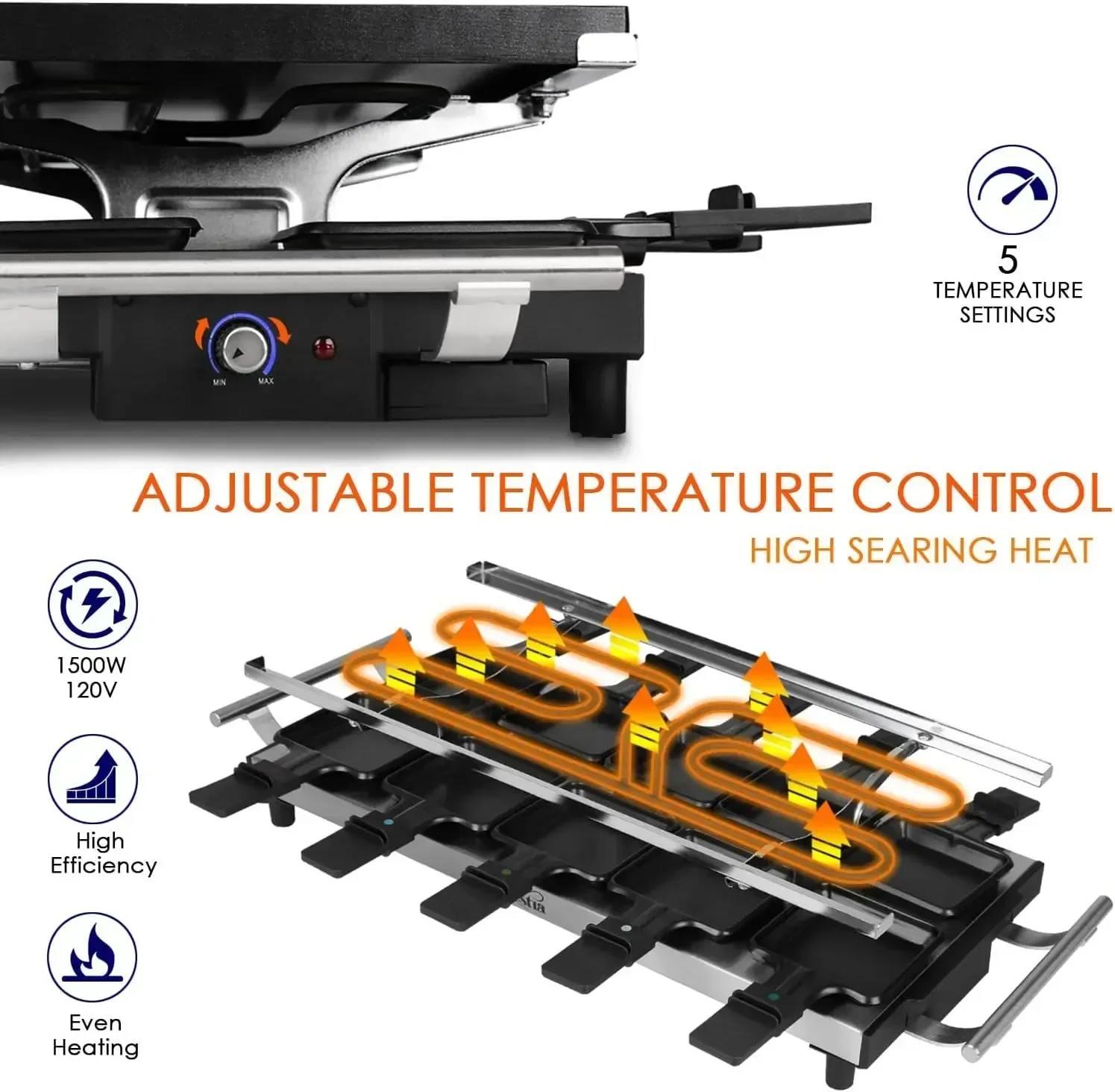 Artestia Raclette Table Grill, - Raclette Grill Table ulasan dan harga