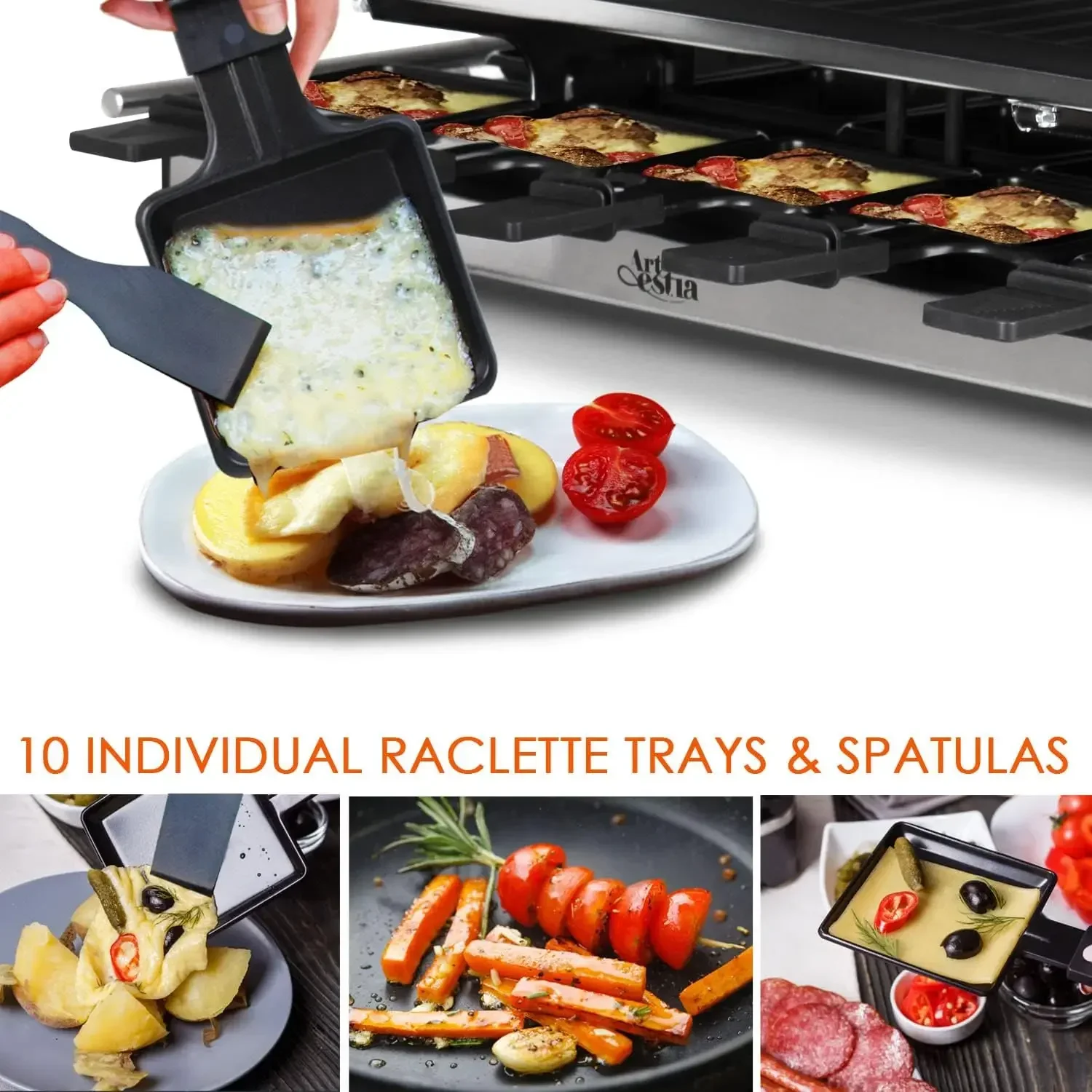 Artestia Raclette Table Grill, - Raclette Grill Table ulasan dan harga