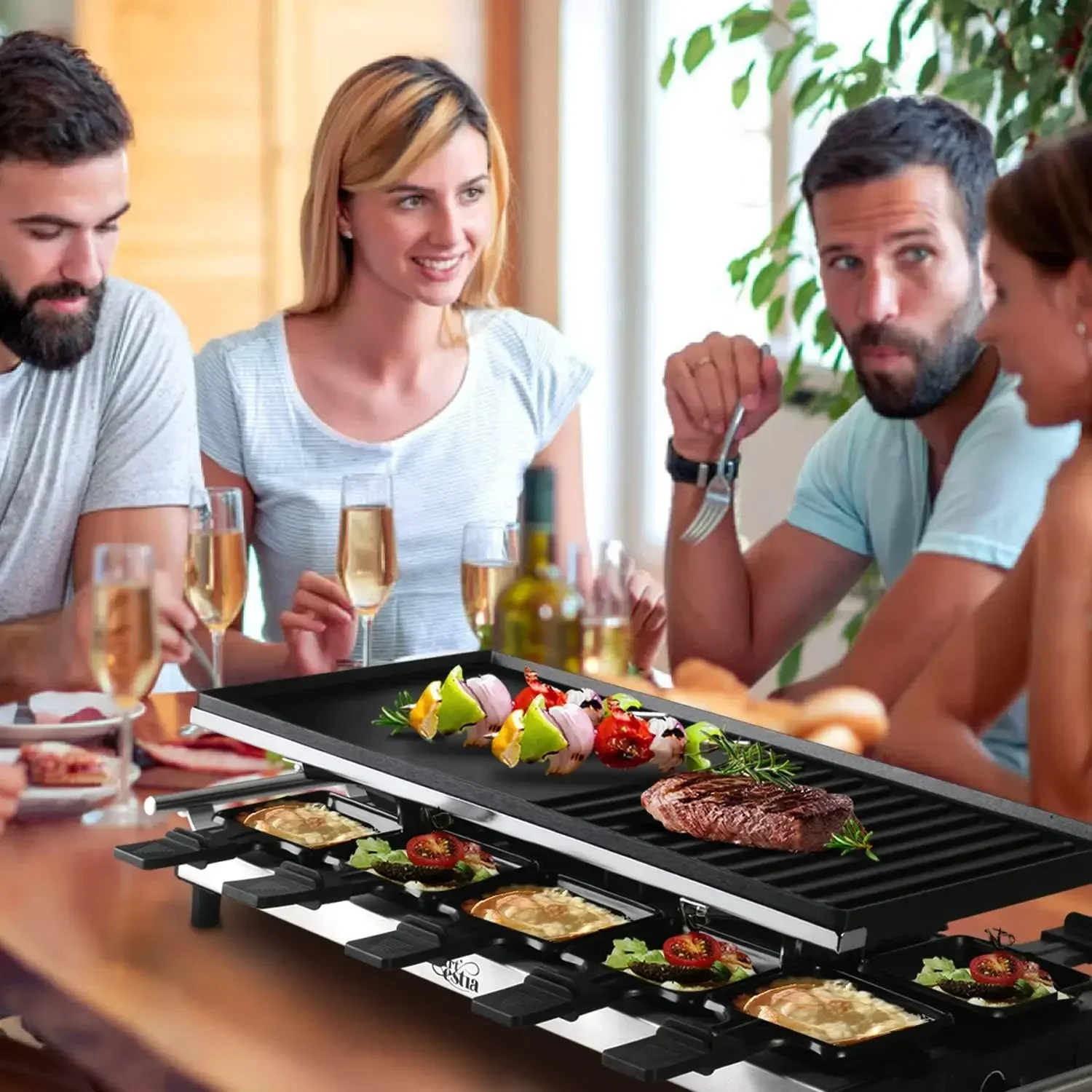 Artestia Raclette Table Grill, - Raclette Grill Table ulasan dan harga