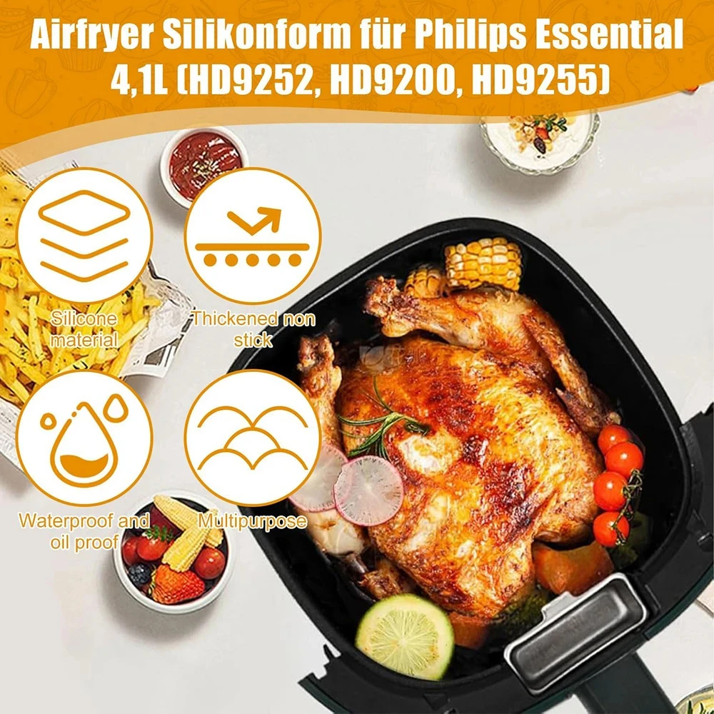 17cm Silicone Air Fryer Mold - - Air Fryer 5L Digital ulasan dan harga
