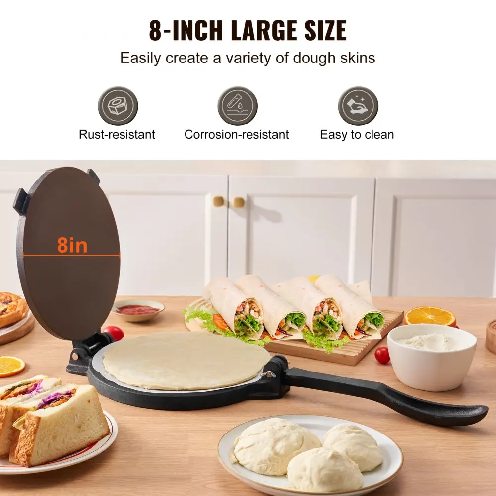 Tortilla Press 8 Inch and  Cas - Tortilla Press Cast ulasan dan harga