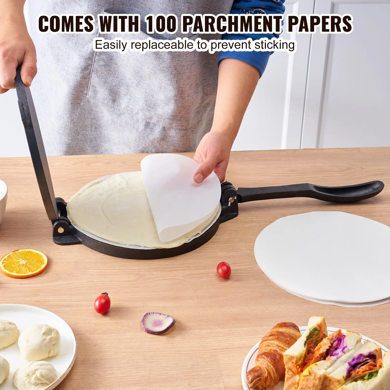 Tortilla Press 8 Inch and  Cas - Tortilla Press Cast ulasan dan harga