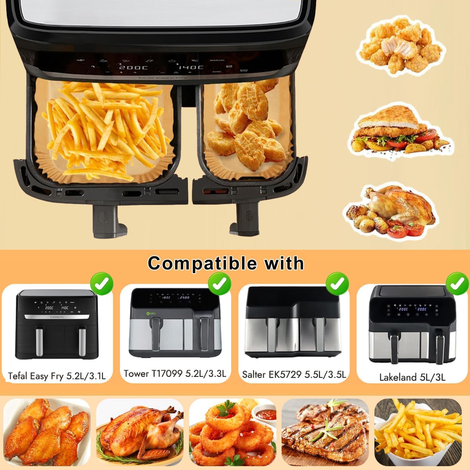 Air Fryer Baking Paper Parchme - Air Fryer 5L Digital ulasan dan harga