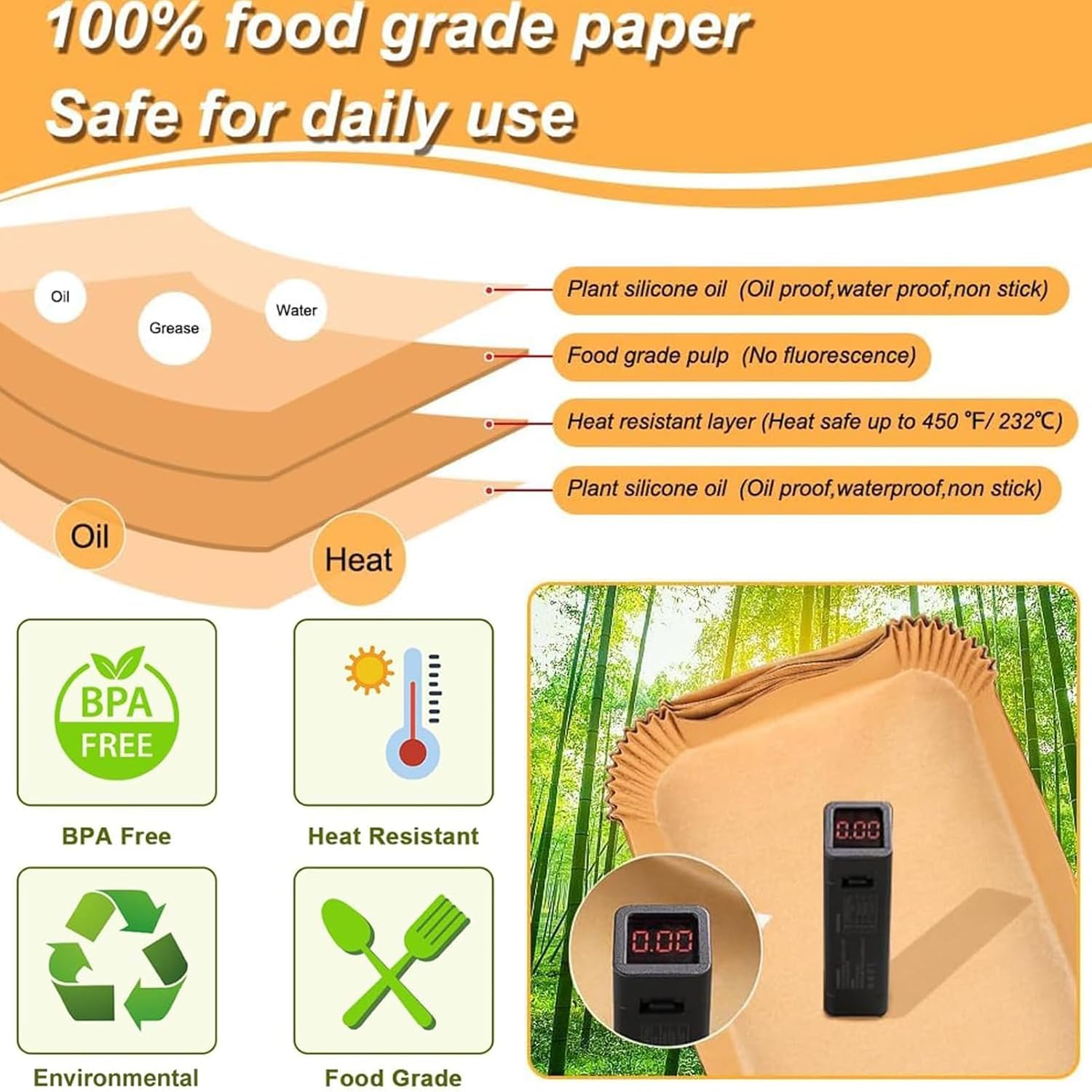 Air Fryer Baking Paper Parchme - Air Fryer 5L Digital ulasan dan harga