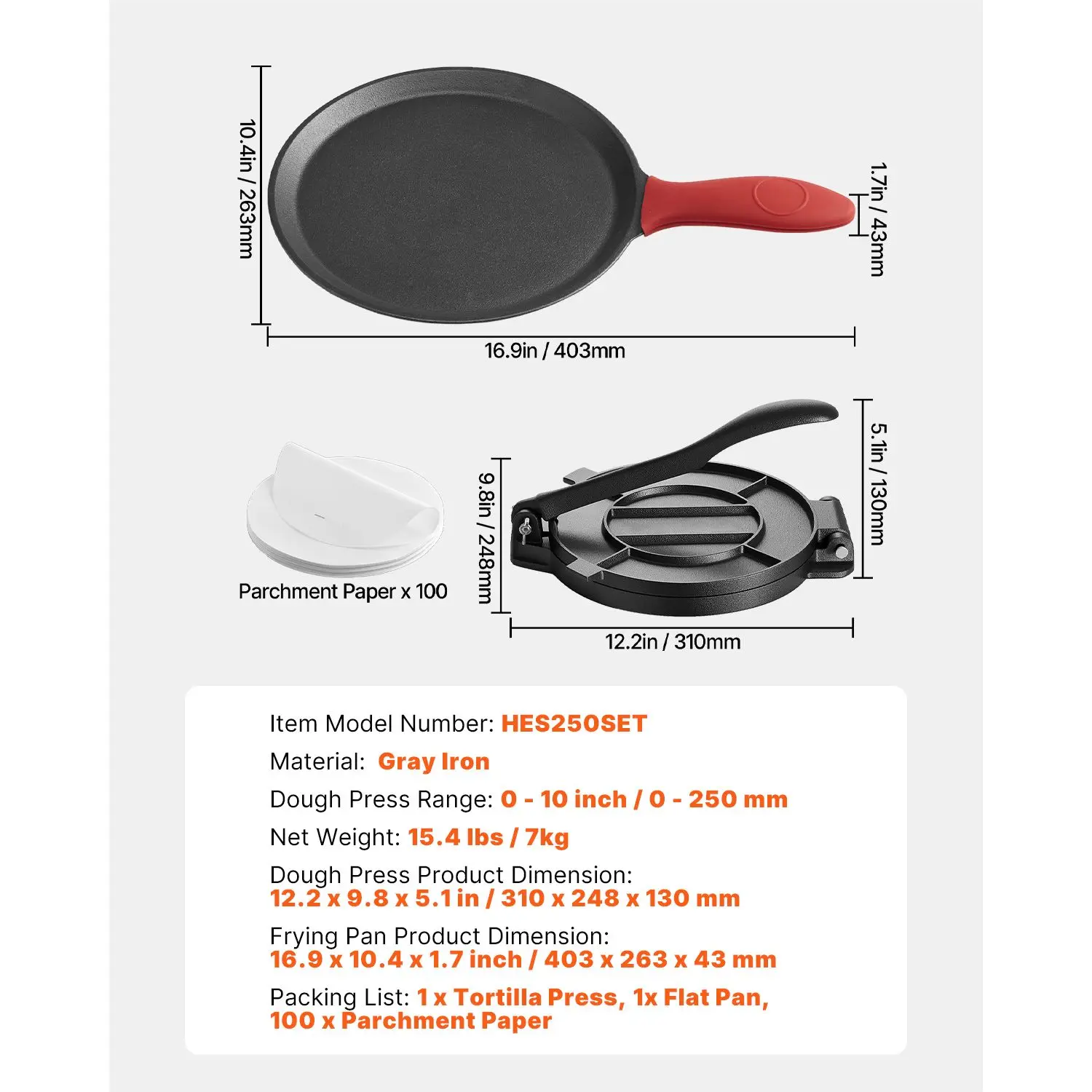 Tortilla Press, 10 Inch Cast I - Tortilla Press Cast ulasan dan harga