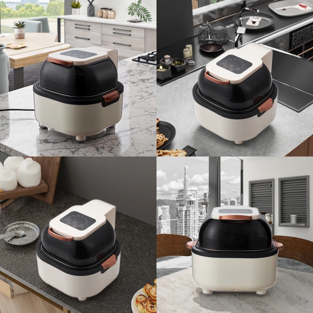 OUSHENG 5L OilFree Digital Con - Air Fryer 5L Digital ulasan dan harga