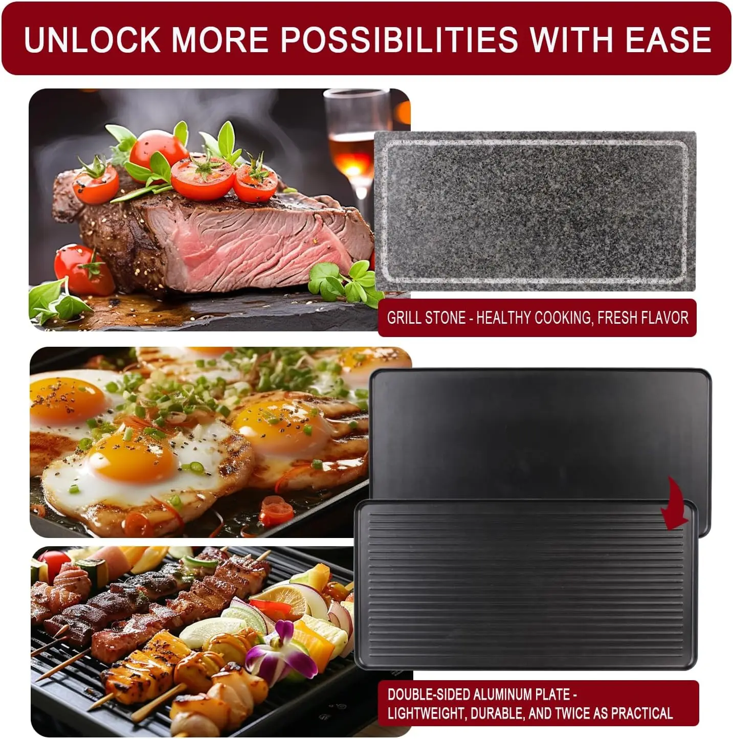 1700W Raclette Electric Party  - Raclette Grill Table ulasan dan harga