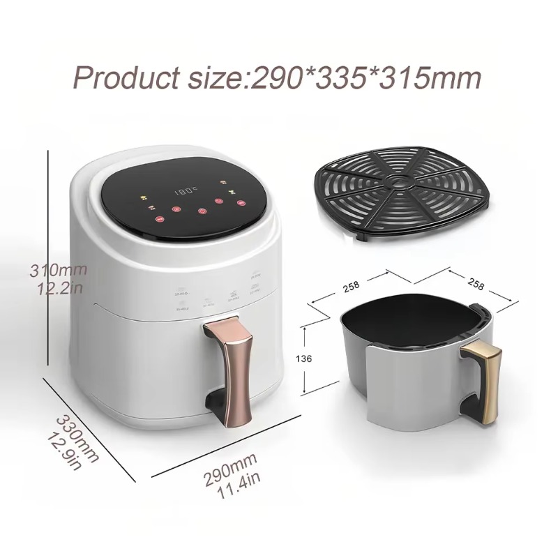 2800W 5L 6L 8L Digital Control - Air Fryer 5L Digital ulasan dan harga