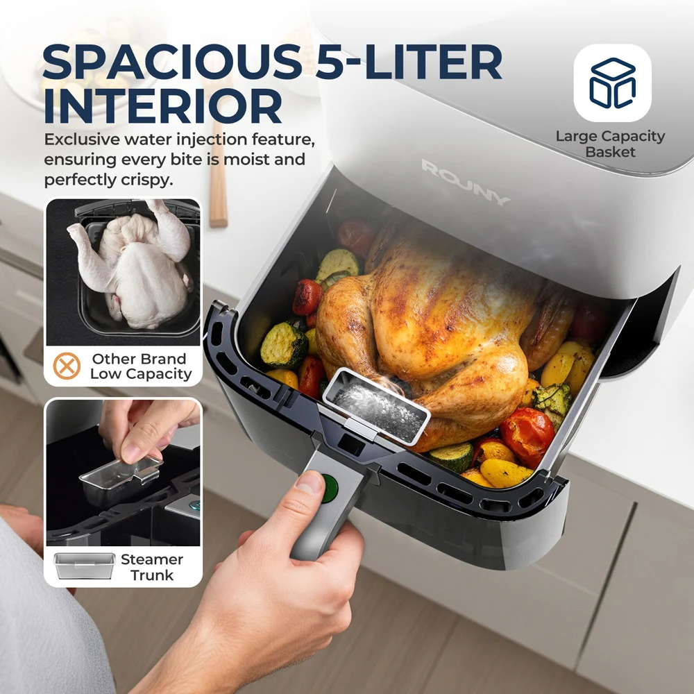 Digital Air Fryer with Visible - Air Fryer 5L Digital ulasan dan harga