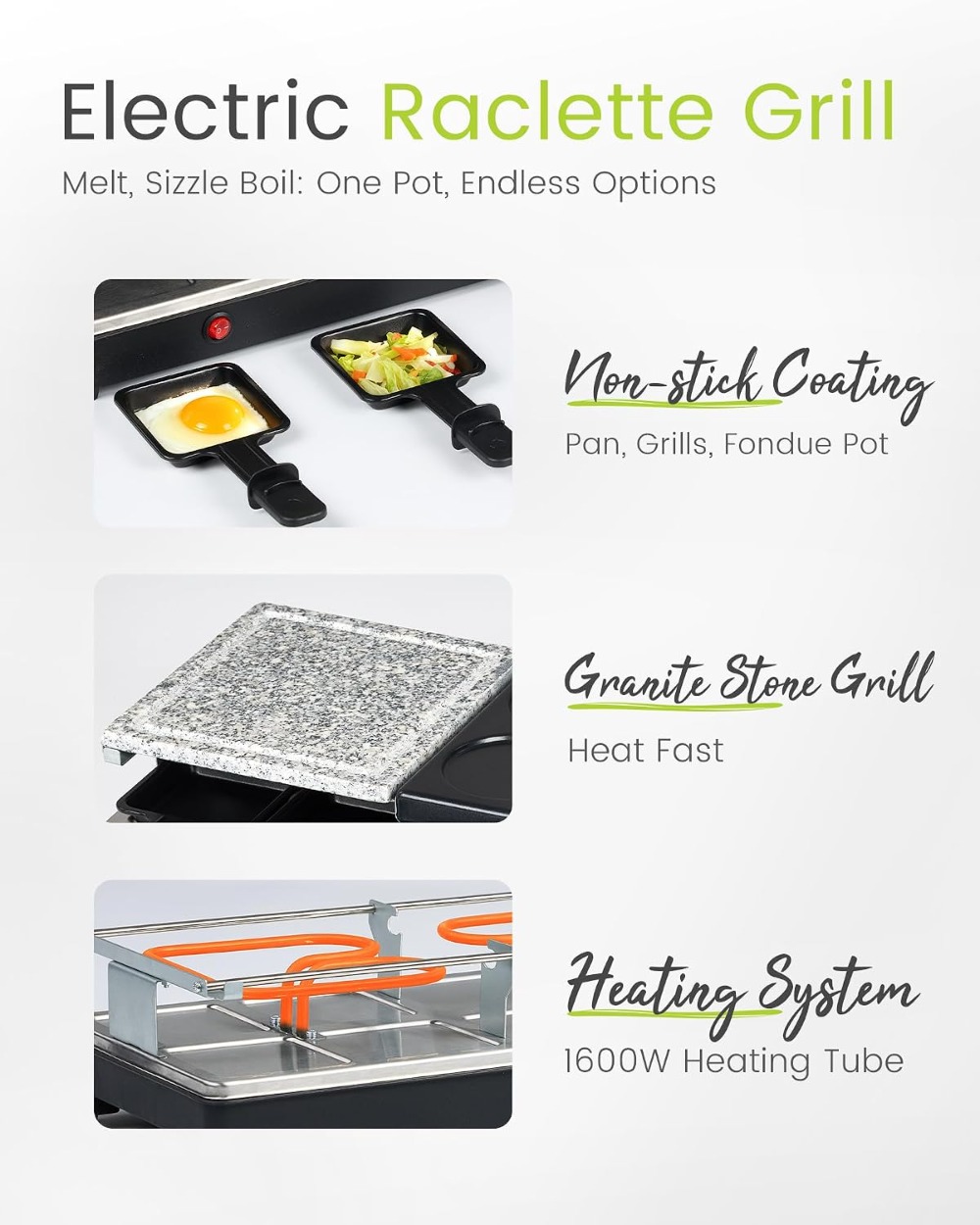 Raclette Table Grill - Indoor  - Raclette Grill Table ulasan dan harga