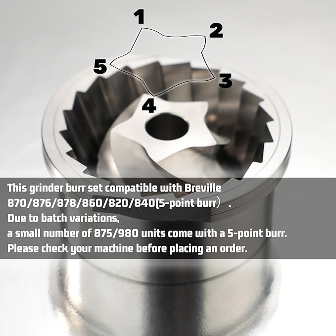 Conical Grinder Burr Set Repla - Breville Espresso Bes870 ulasan dan harga